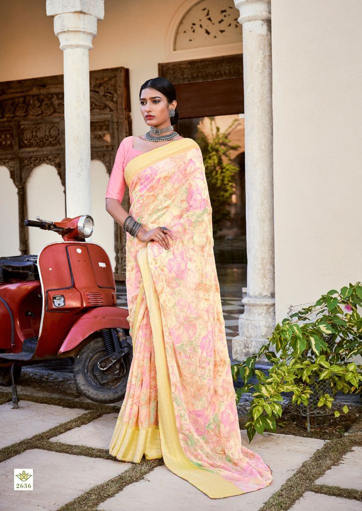 Kashvi Tanvi Fancy Chiffon Printed Ethnic Wear Designer Saree Collection